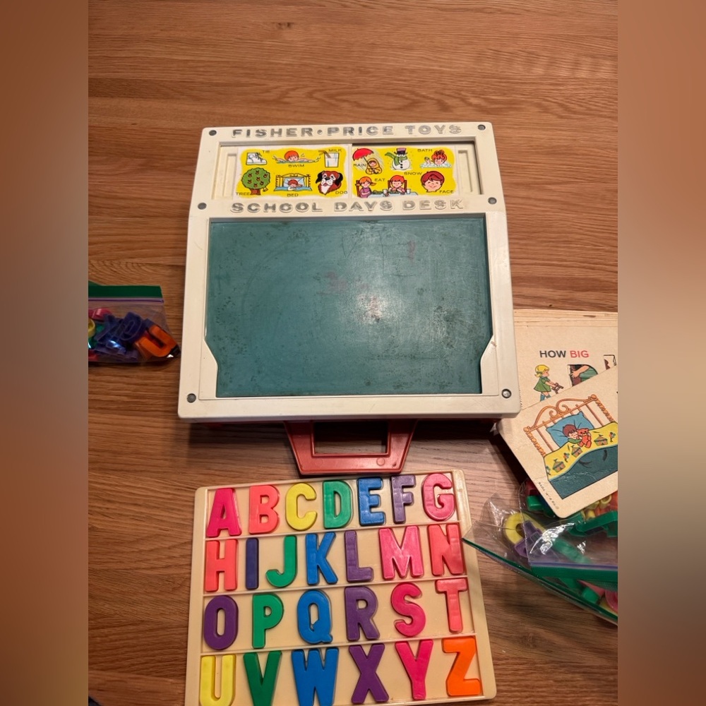 Vintage Fisher Price School Days Desk 1976
